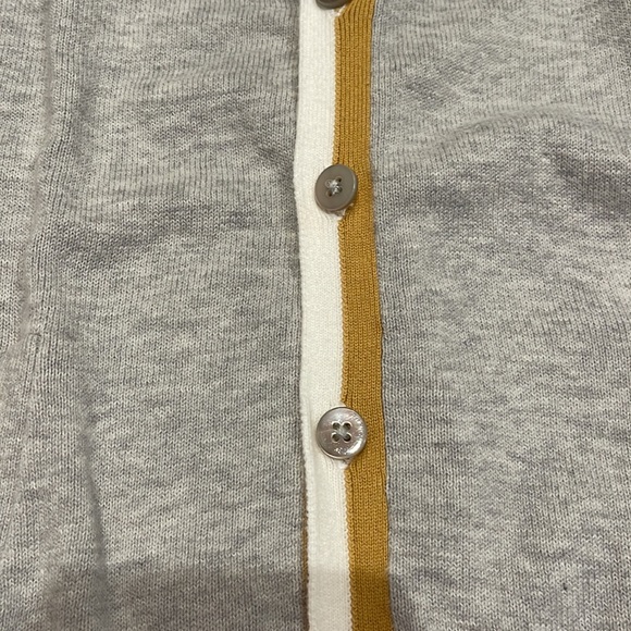 Bonpoint soft long sleeve grey cardigan, size 4 - Picture 5 of 7